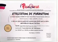 Certificat a l'initiation au piercing Louhans, Chalon sur Saône, Chagny